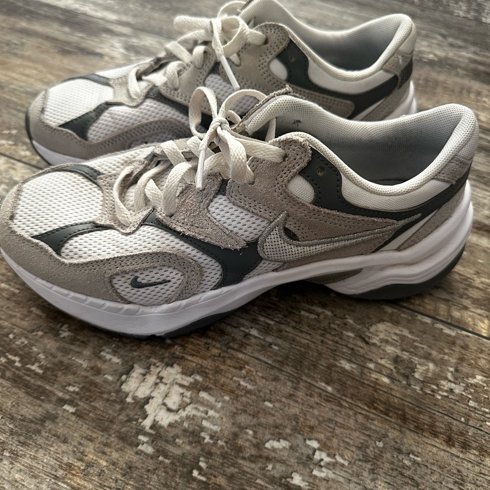 Nike White and Gray Athletic Shoes